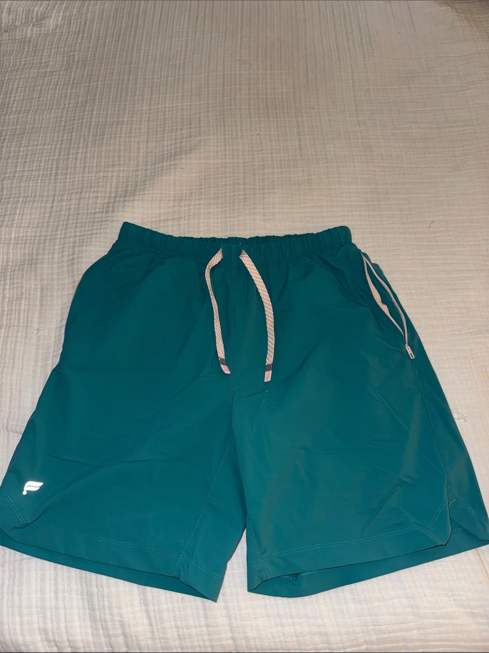 Fabletics Men’s Teal Drawstring Athletic Shorts